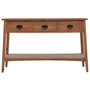 Voir la diapositive 2 : VIDAXL Table console bois de sapin massif 126 x 40 x 77,5 cm Marron