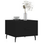 Voir la diapositive 3 : VIDAXL Table basse Noir 50x50x40 cm Bois d'ingenierie