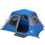 Voir la diapositive 3 : VIDAXL Tente familiale 6 personnes bleu liberation rapide impermeable