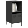 Voir la diapositive 1 : VIDAXL Buffet noir 35x39x73,5 cm acier lamine a froid