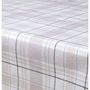 Voir la diapositive 3 : HABITABLE Nappe en toile cirée rectangulaire Carreau - 140 x 250 cm - Ecru