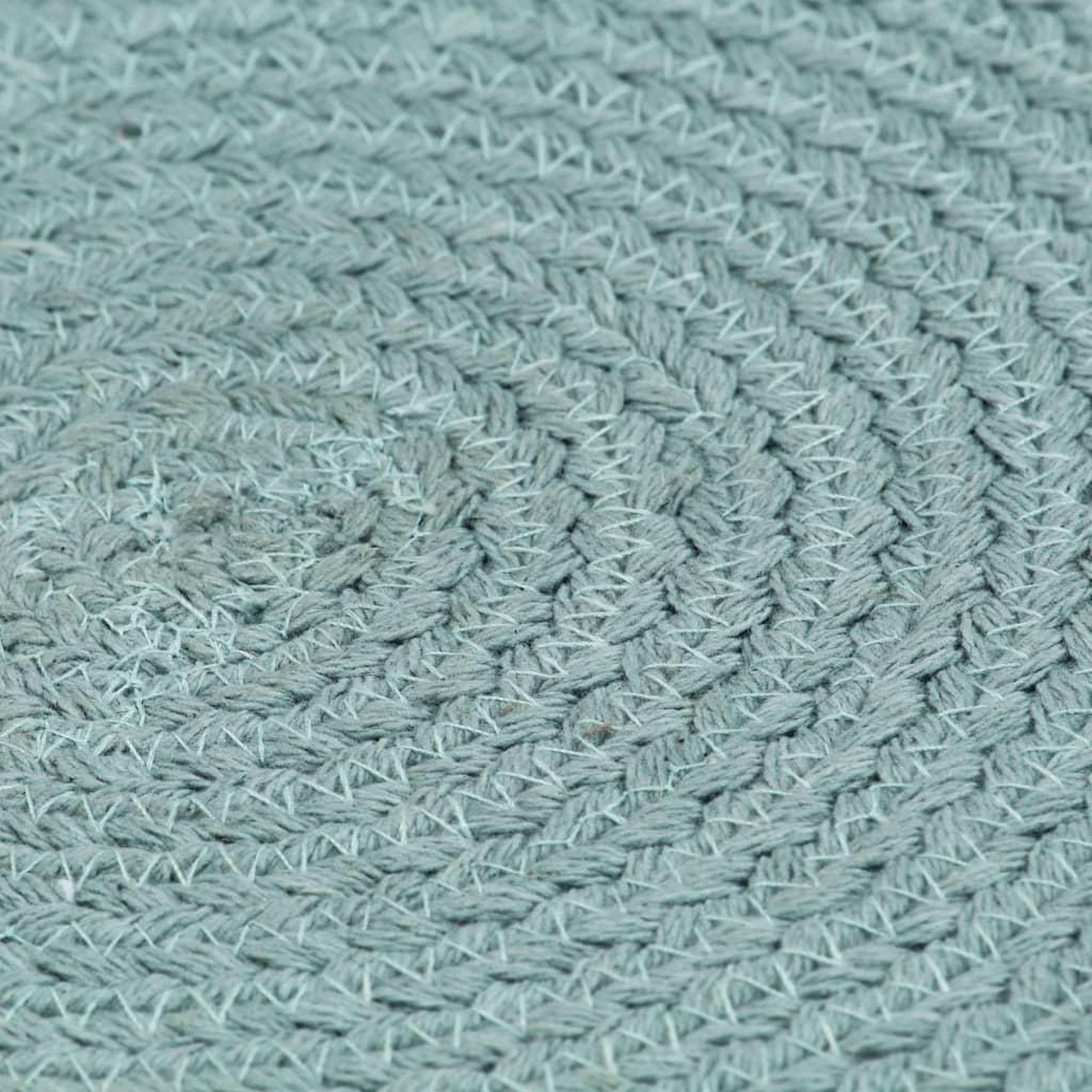 Voir la diapositive 4 : VIDAXL Napperons 4 pcs Vert Plain 38 cm Rond Coton