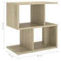 Voir la diapositive 6 : VIDAXL Tables de chevet 2pcs chene sonoma 50x30x51,5cm bois ingenierie