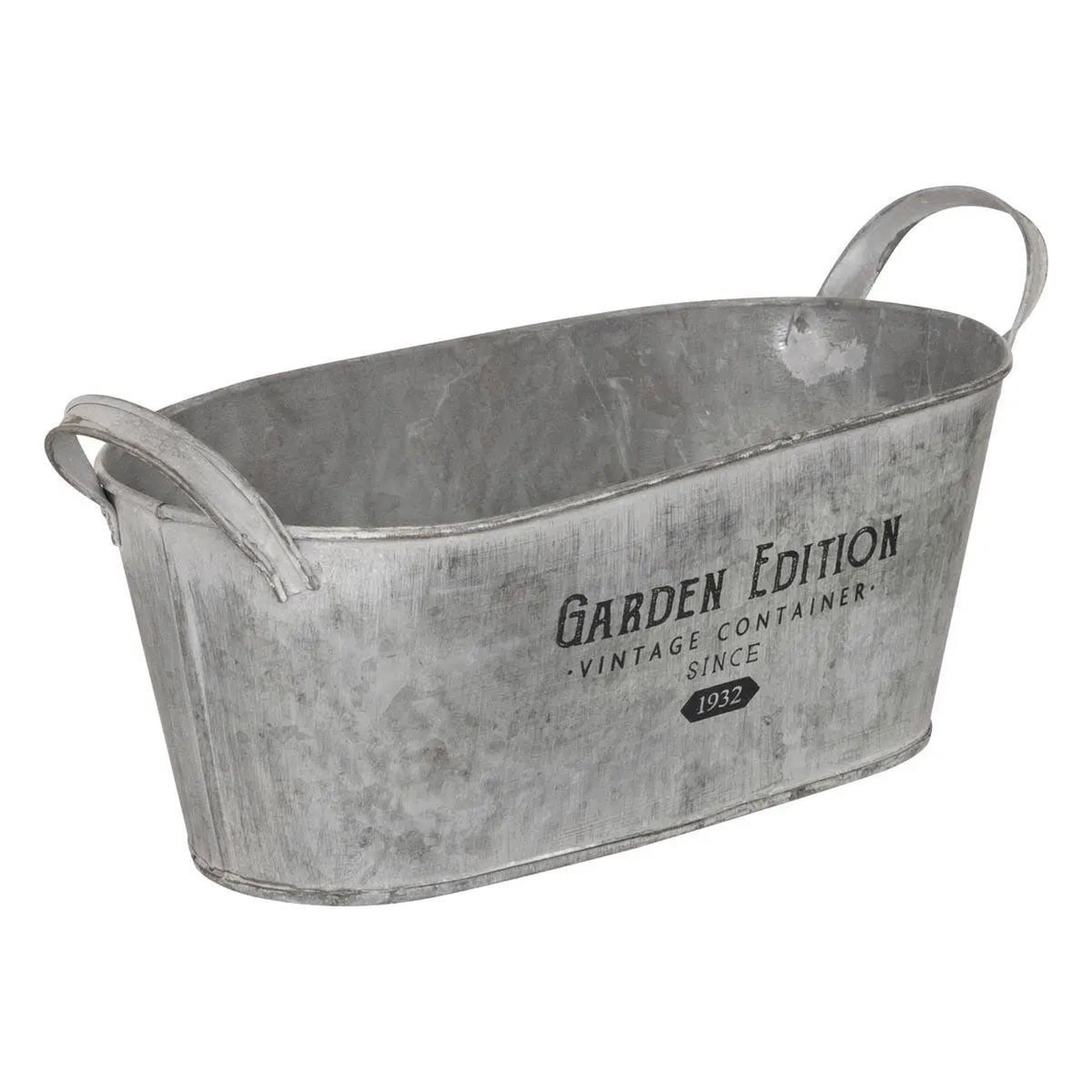 Voir la diapositive 3 : ATMOSPHERA Lot de 3 jardinières métal  spring garden  33cm gris
