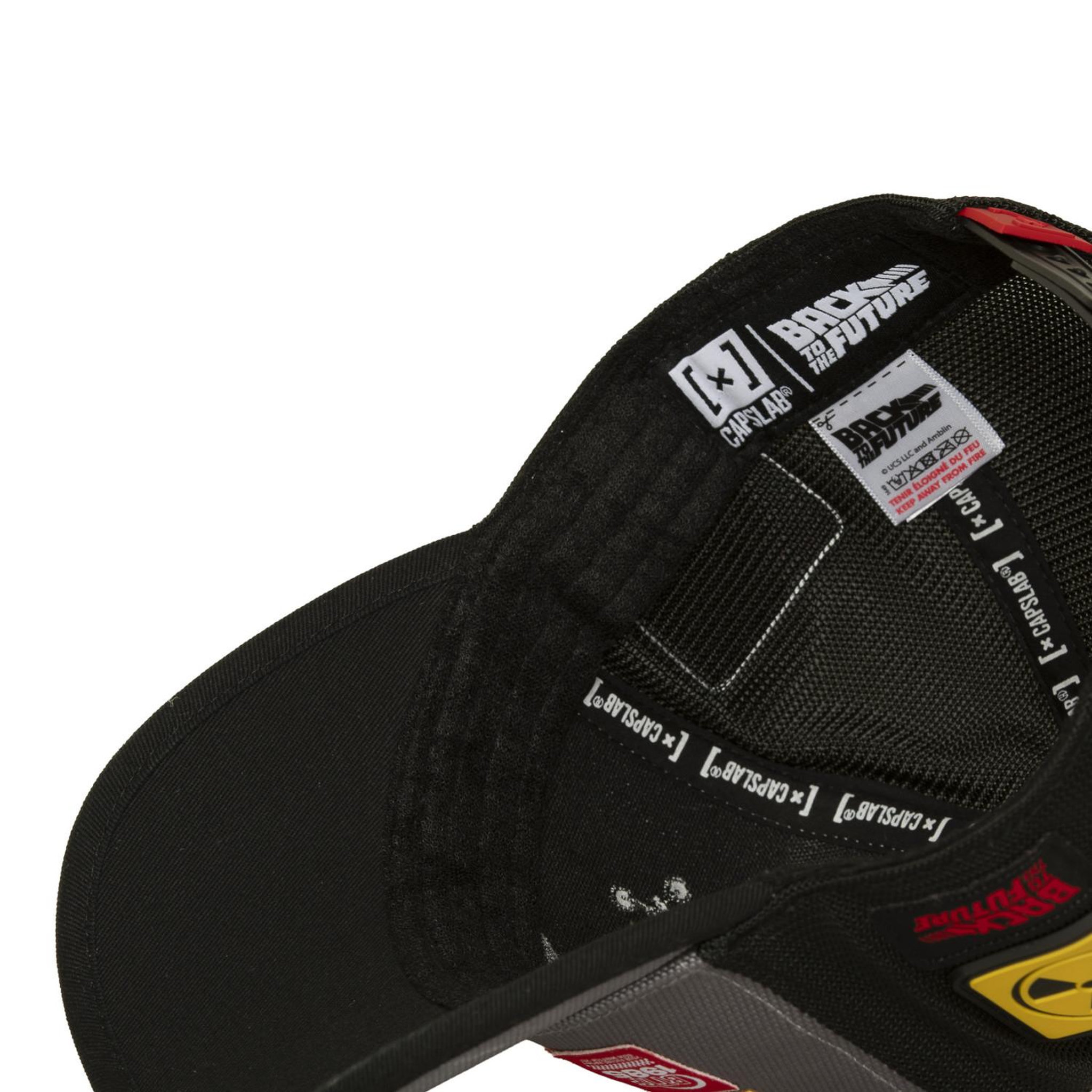 Voir la diapositive 6 : CAPSLAB Casquette trucker premium canva avec filet Back to the future