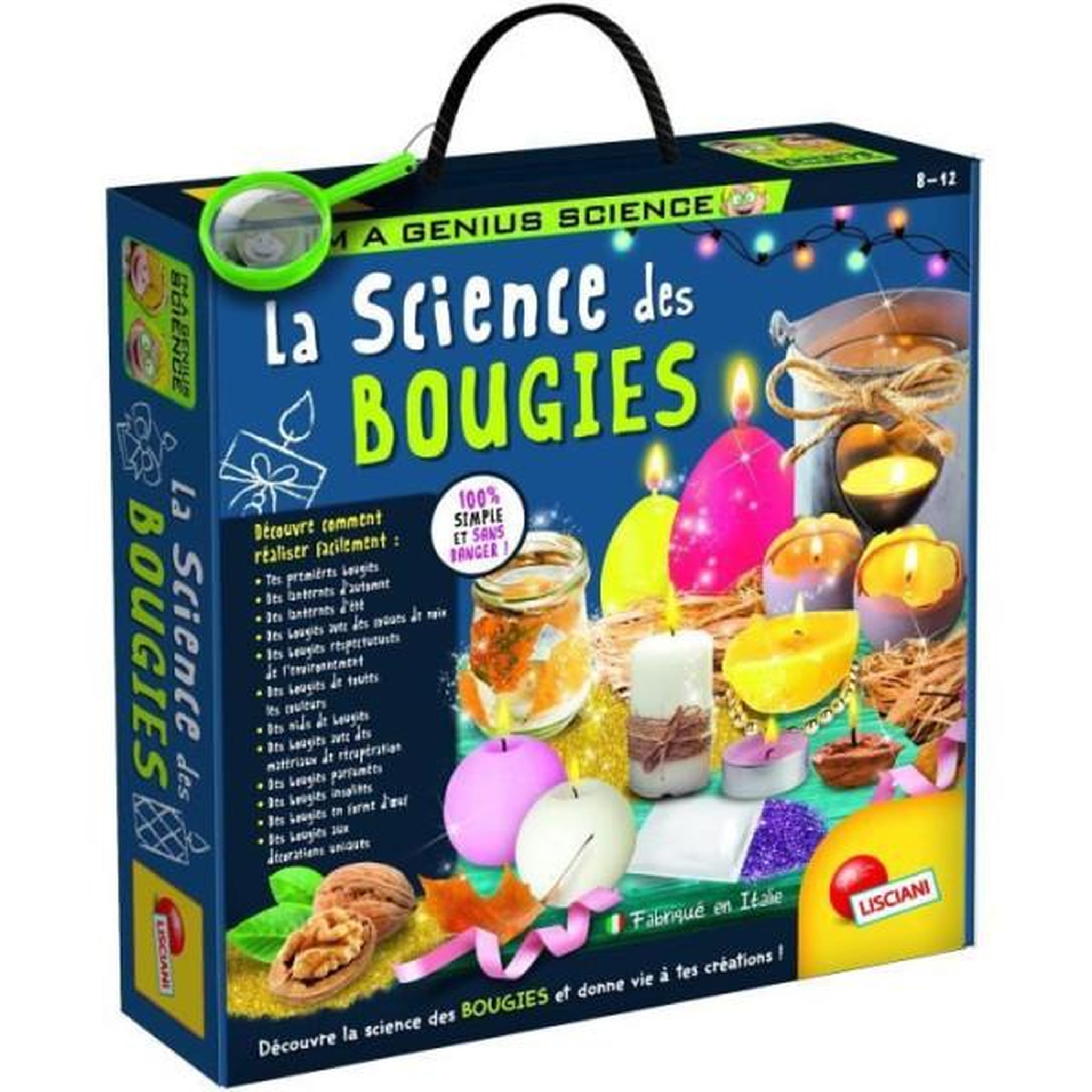LISCIANI GIOCHI Génius science - loisirs créatifs - la science des bougies ludiques - lisciani