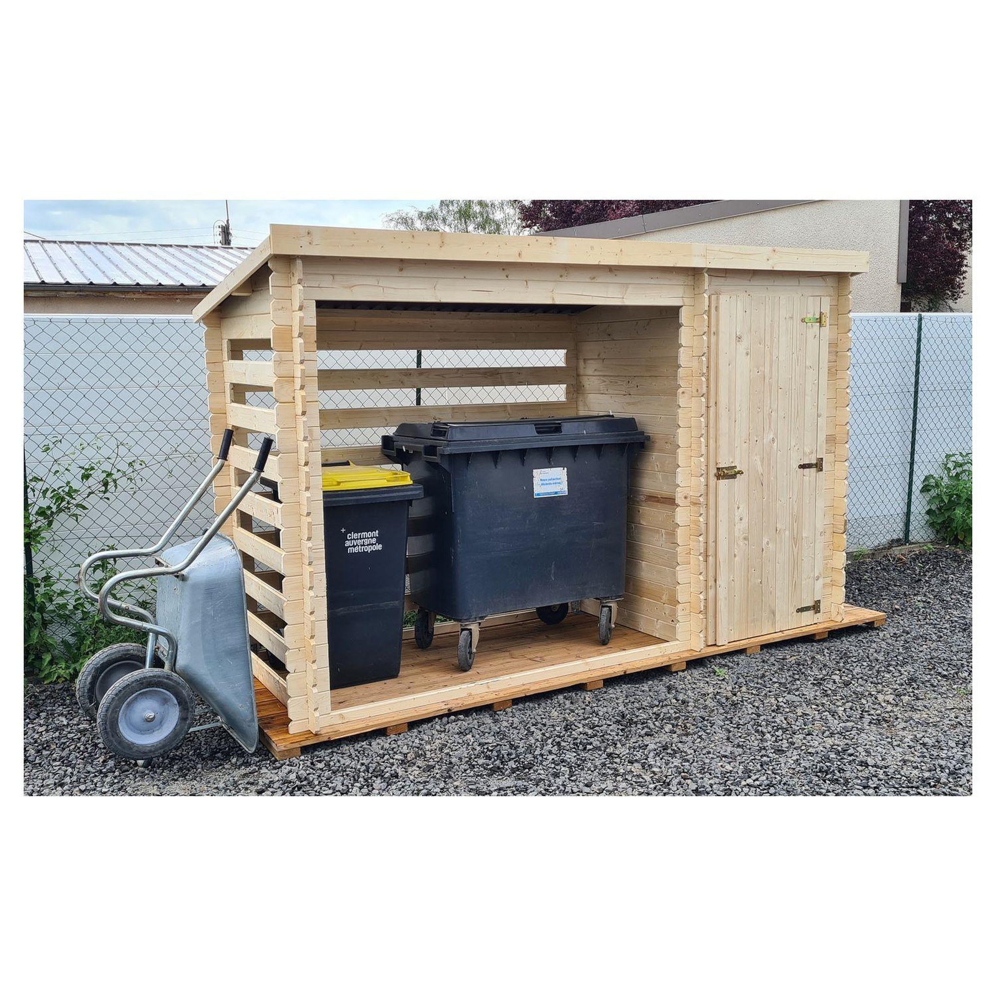 Voir la diapositive 3 : Habrita Abri de jardin bois - Monopente - 4m²