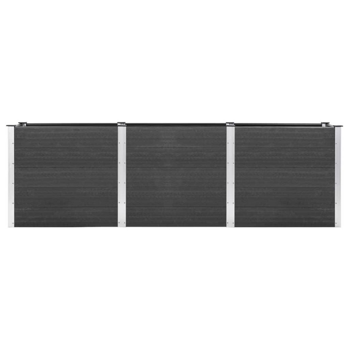 VIDAXL Plate-forme surelevee de jardin 300x100x91 cm WPC Gris