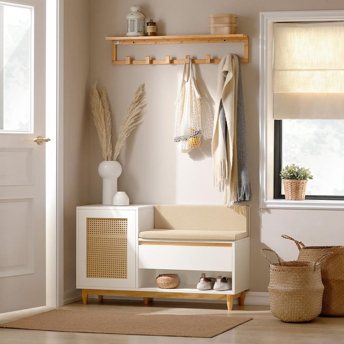 SOBUY SoBuy - Banc de Rangement à Chaussures avec Un Tiroir - Moderne - FSR128