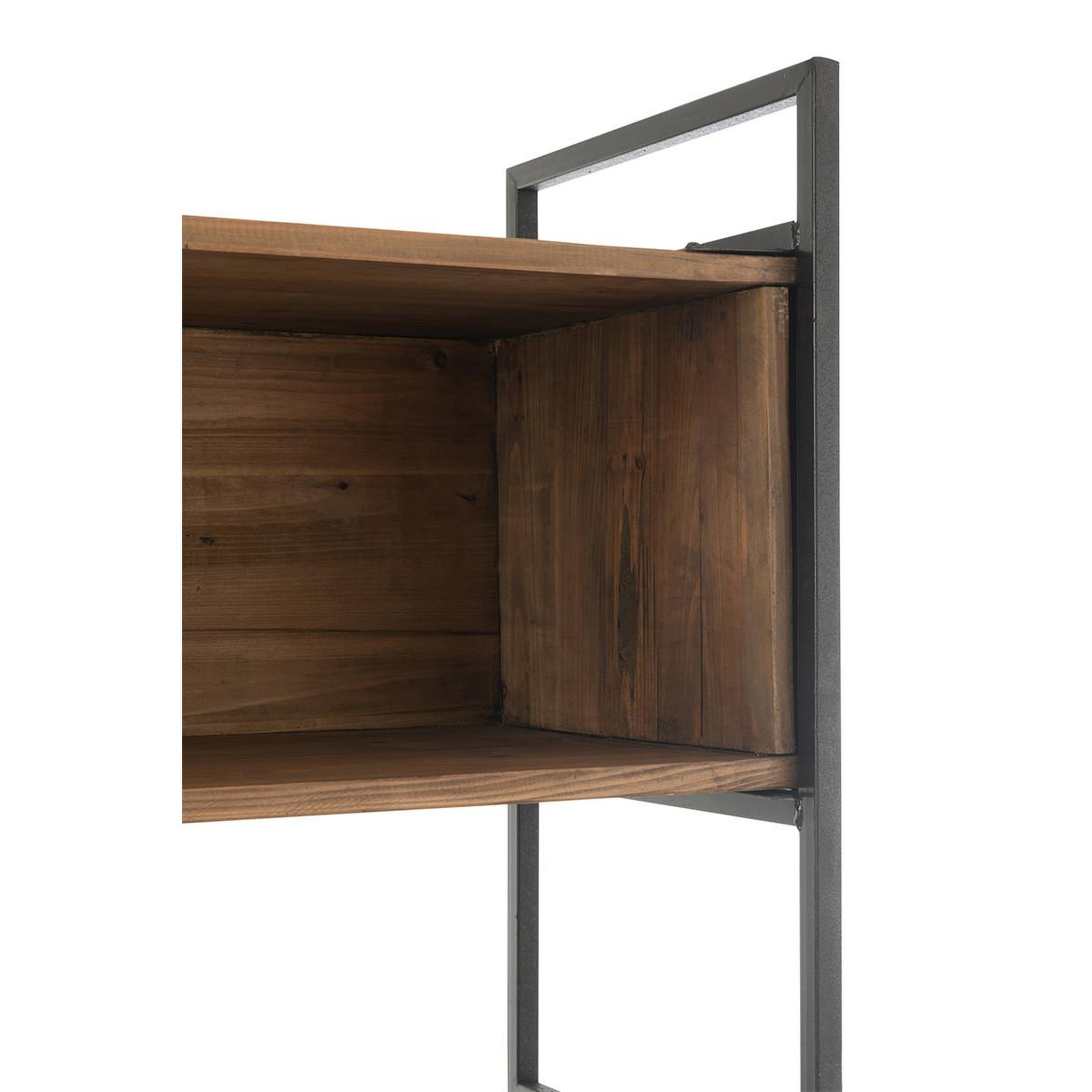 Voir la diapositive 5 : J-LINE Étagère en Bois  Stanley  100cm Naturel