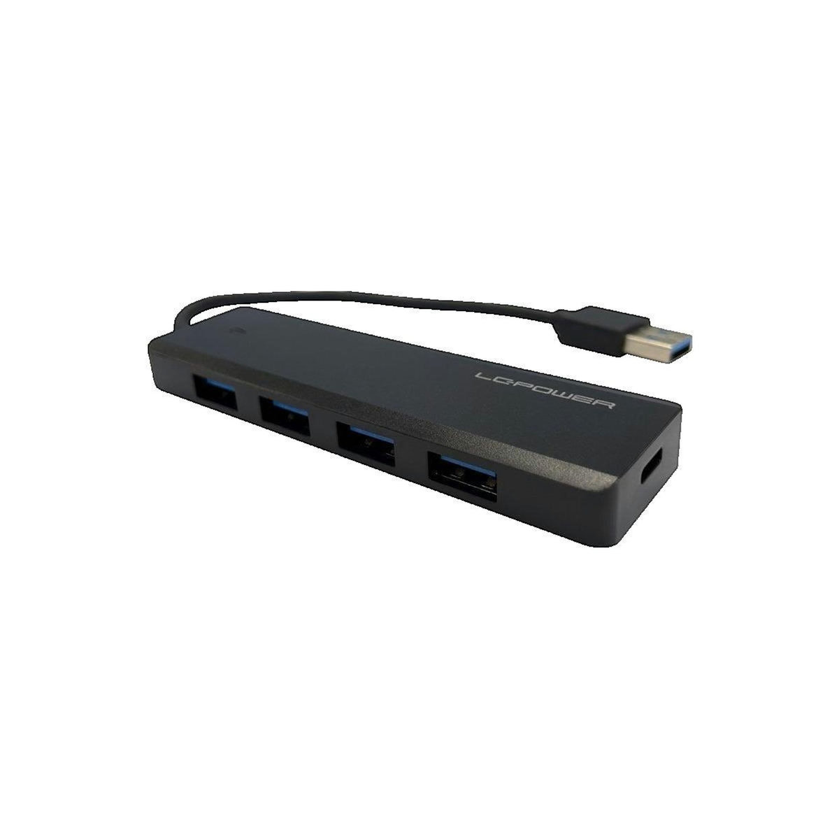 LC Power Hub USB LC-Power LC-HUB-U3-4-V2 4 ports USB-A noir