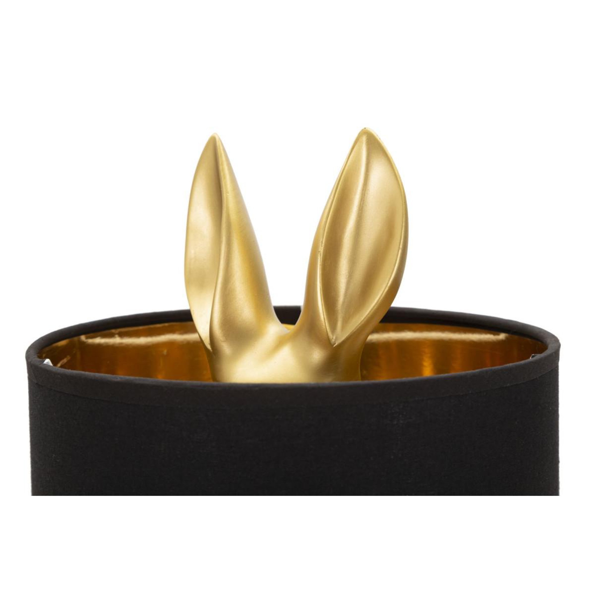 Voir la diapositive 3 : Paris Prix Lampe à poser design  lapin  43cm or & noir