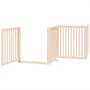 Voir la diapositive 4 : VIDAXL Barriere pour chiens avec porte 4 panneaux bois de peuplier