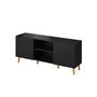 Voir la diapositive 1 : BEST MOBILIER Sanna - meuble tv - 2 portes et 2 niches - 150 cm