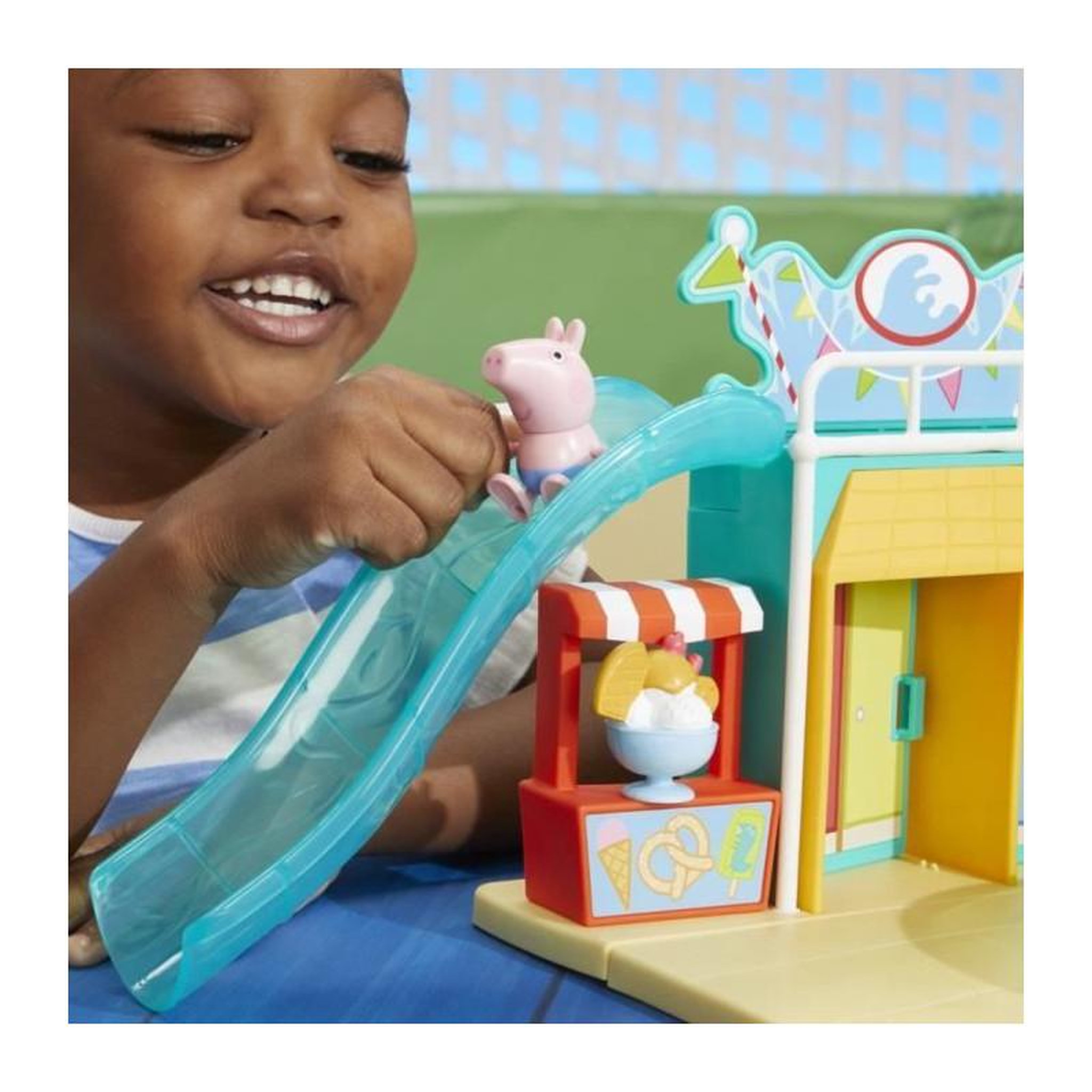 Voir la diapositive 5 : Peppa Pig Peppa Pig Le parc aquatique de Peppa, coffret avec 2 figurines et 15 accessoires, jouet pour enfants, des 3 ans