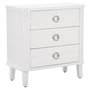 Voir la diapositive 1 : Paris Prix Commode 3 Tiroirs en Bois  Shine  84cm Blanc