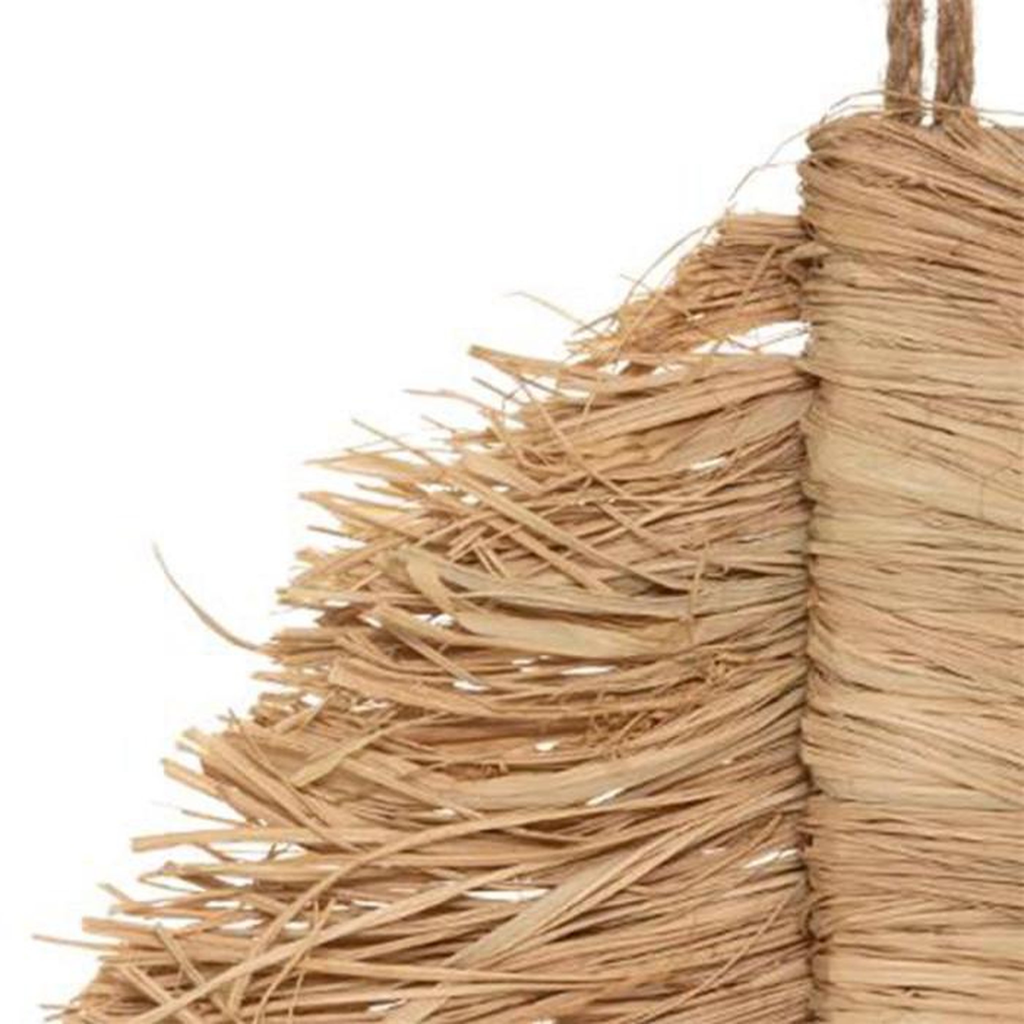 Voir la diapositive 4 : ATMOSPHERA Décoration Murale Raphia  Oasis  70cm Naturel