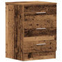 Voir la diapositive 2 : VIDAXL Table de chevet vieux bois 38x35x55 cm bois d'ingenierie