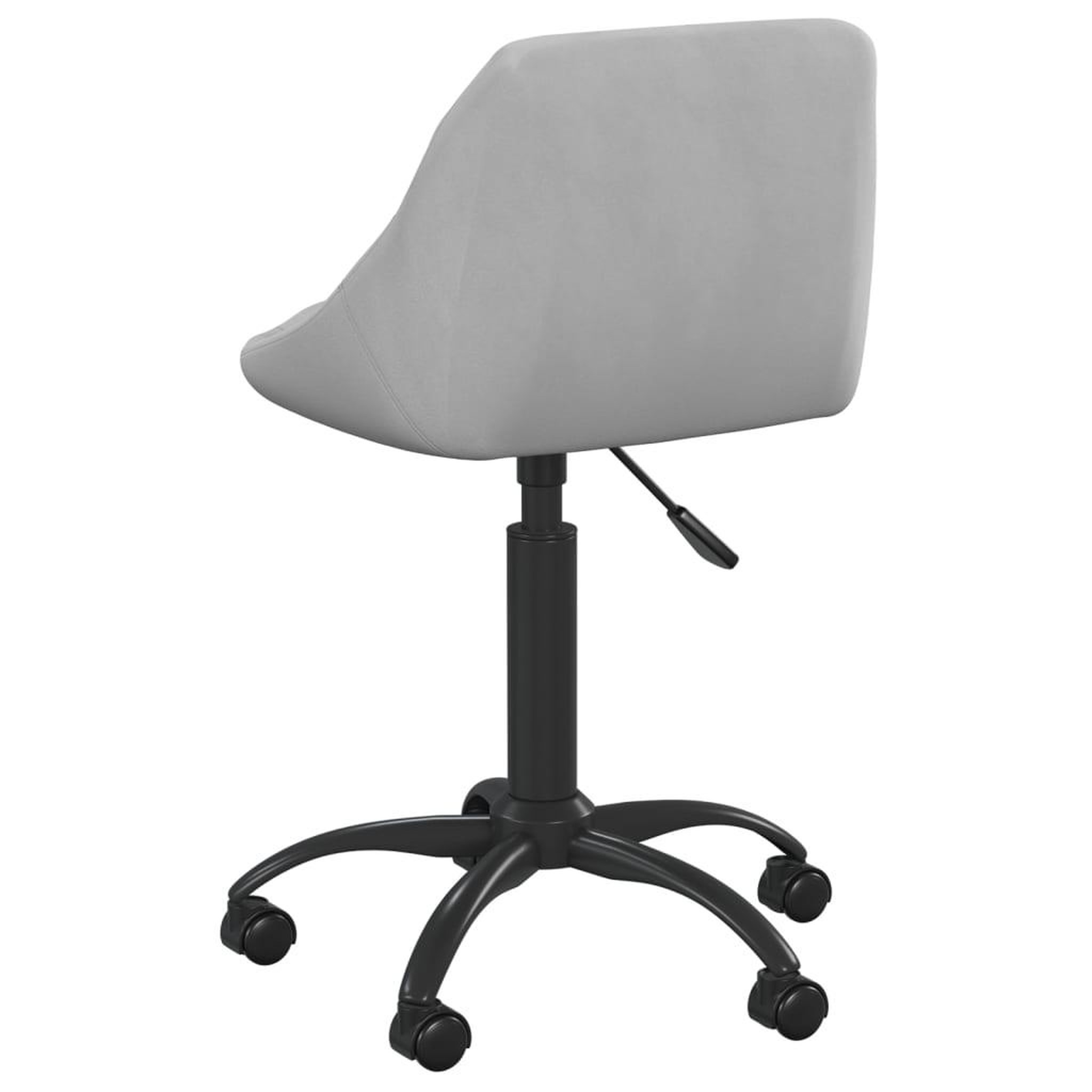 Voir la diapositive 4 : VIDAXL Chaise de bureau Gris clair Velours