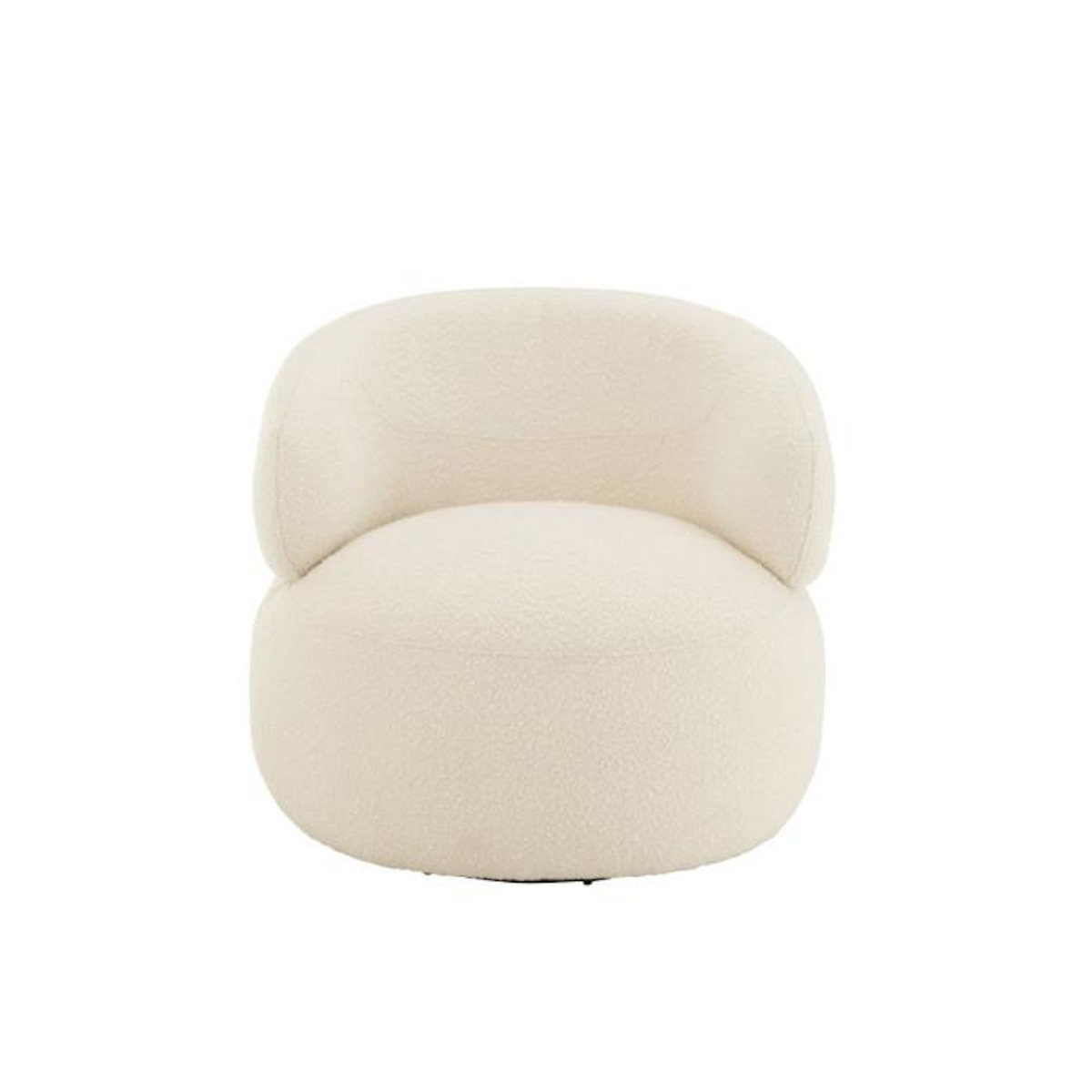 Paris Prix Fauteuil Pivotant Rond  Cosy  85cm Écru
