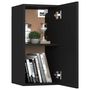 Voir la diapositive 5 : VIDAXL Ensemble de meubles TV 3 pcs Noir Bois d'ingenierie
