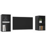 Voir la diapositive 3 : VIDAXL Meubles TV muraux 2 pcs Noir brillant Bois d'ingenierie
