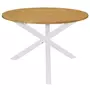 VIDAXL Table de salle a manger Blanc 120 x 75 cm MDF