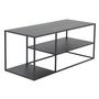 Voir la diapositive 1 : Paris Prix Table Basse Avec Étagères  Staal  120cm Noir
