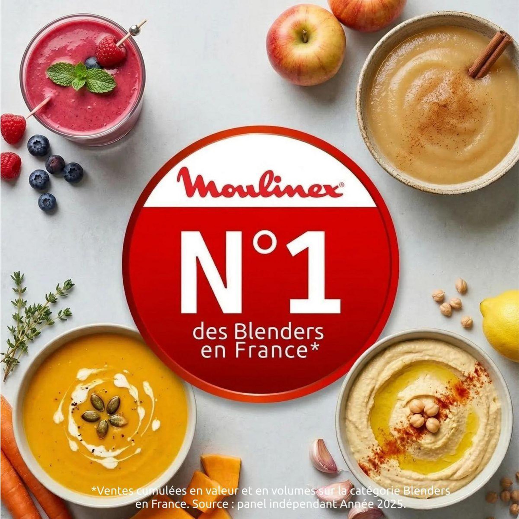 Voir la diapositive 2 : MOULINEX Blender chauffant blendforce lm5768f0 - chaud et froid - bol verre 1.75l