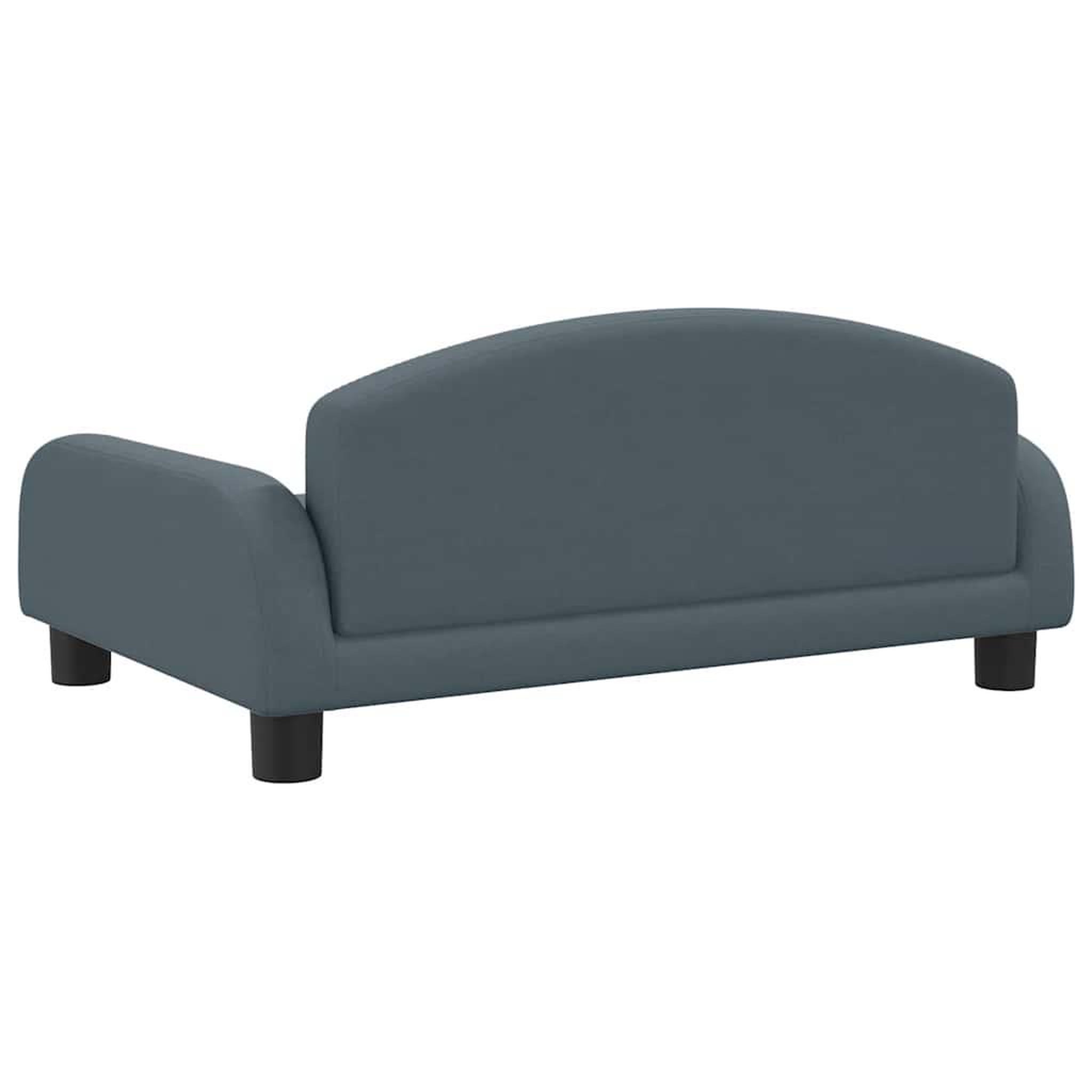 Voir la diapositive 5 : VIDAXL Lit pour chien gris fonce 70x45x30 cm tissu