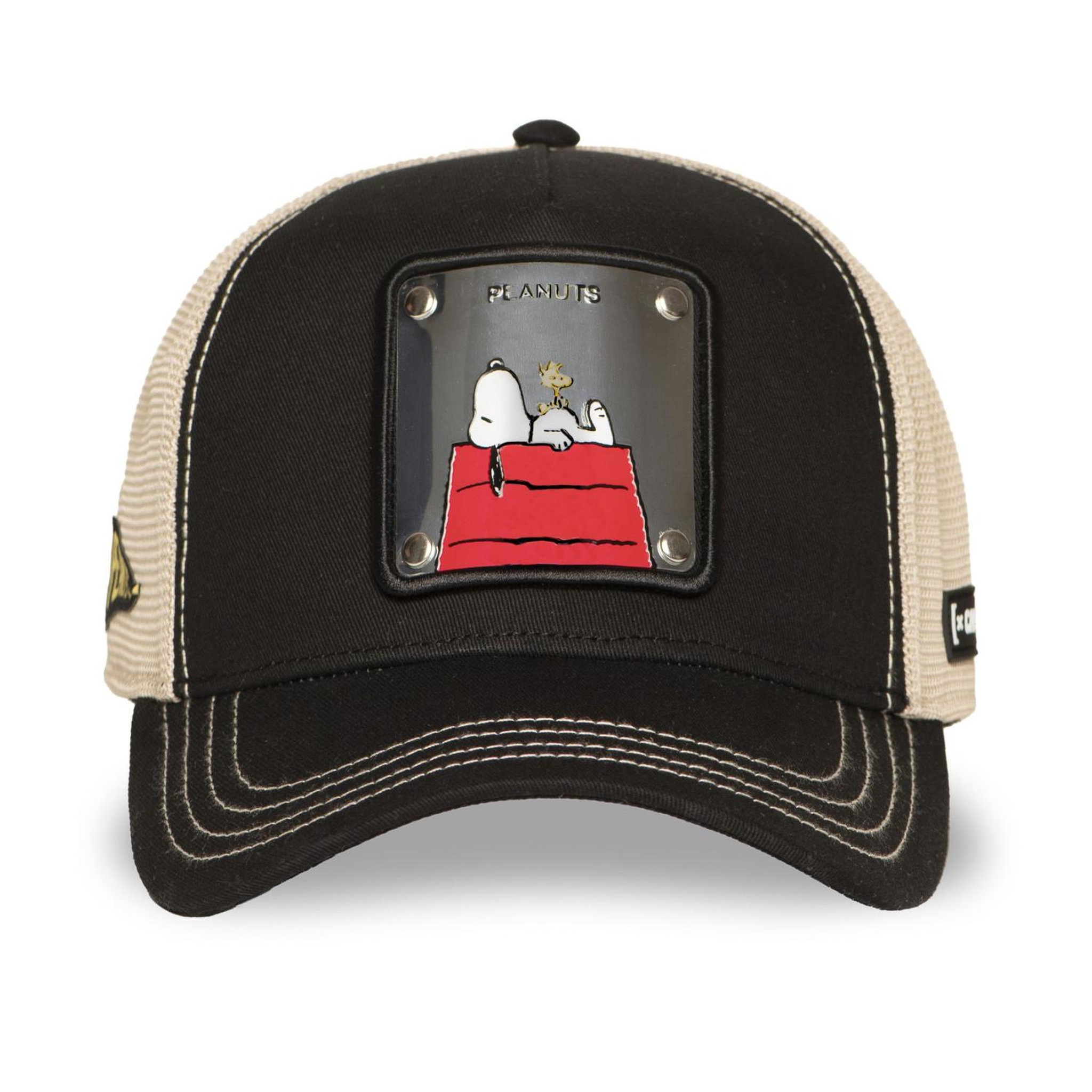 Voir la diapositive 2 : CAPSLAB Casquette Trucker avec filet finitions premium Peanuts Metal 6