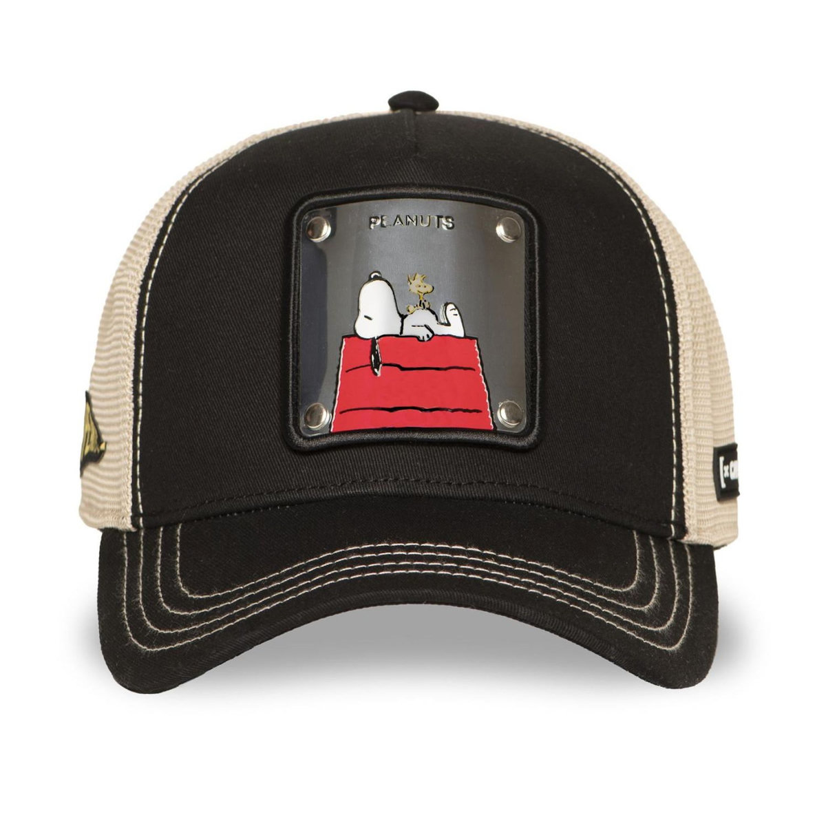 CAPSLAB Casquette Trucker avec filet finitions premium Peanuts Metal 6