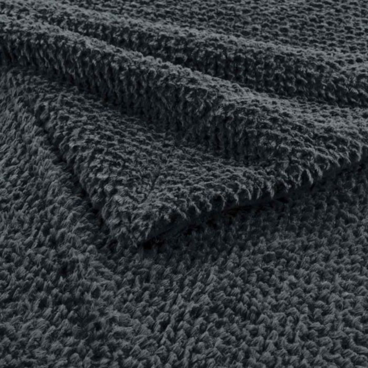 Paris Prix Plaid Imitation Fourrure  Icerberg  180x220cm Anthracite