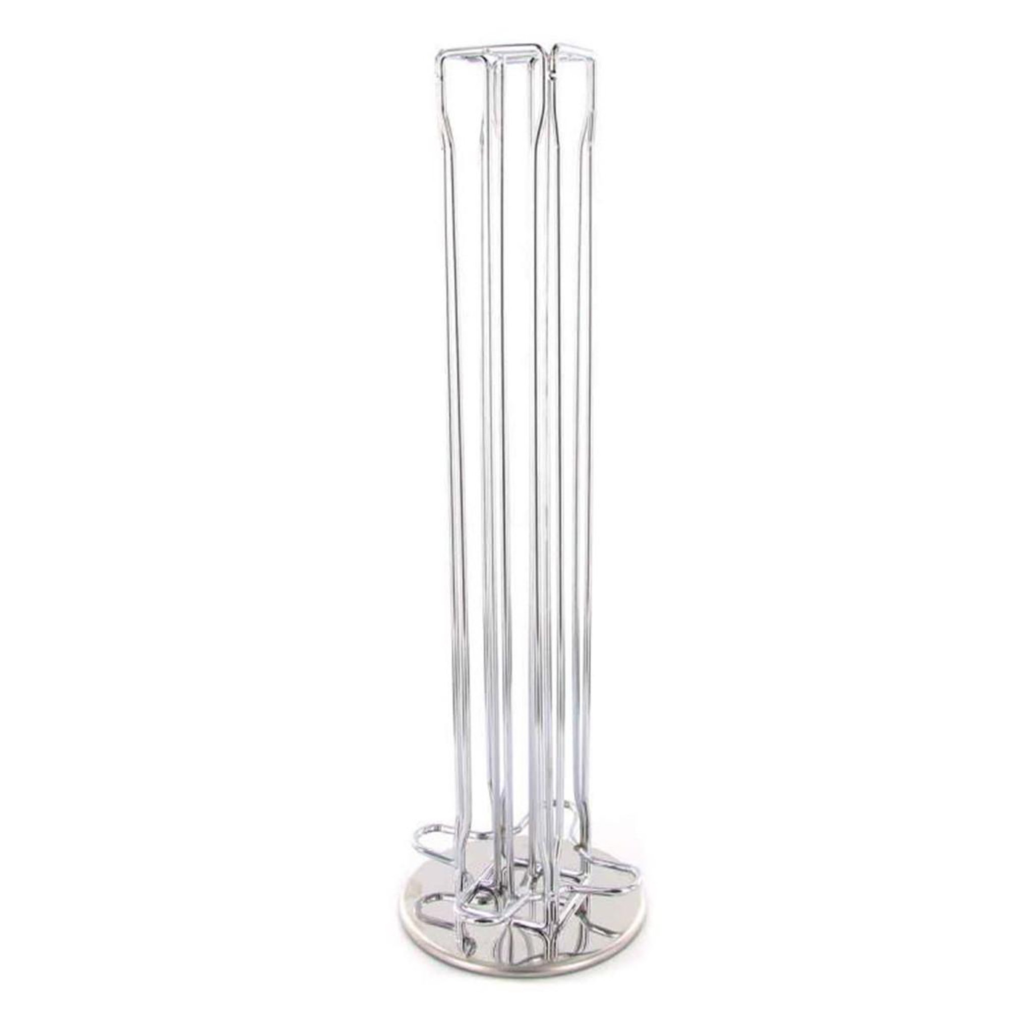Voir la diapositive 1 : COOK CONCEPT Porte 40 capsules en métal  rotatif  37cm argent