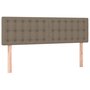 Voir la diapositive 4 : VIDAXL Tete de lit a LED Taupe 144x5x78/88 cm Tissu