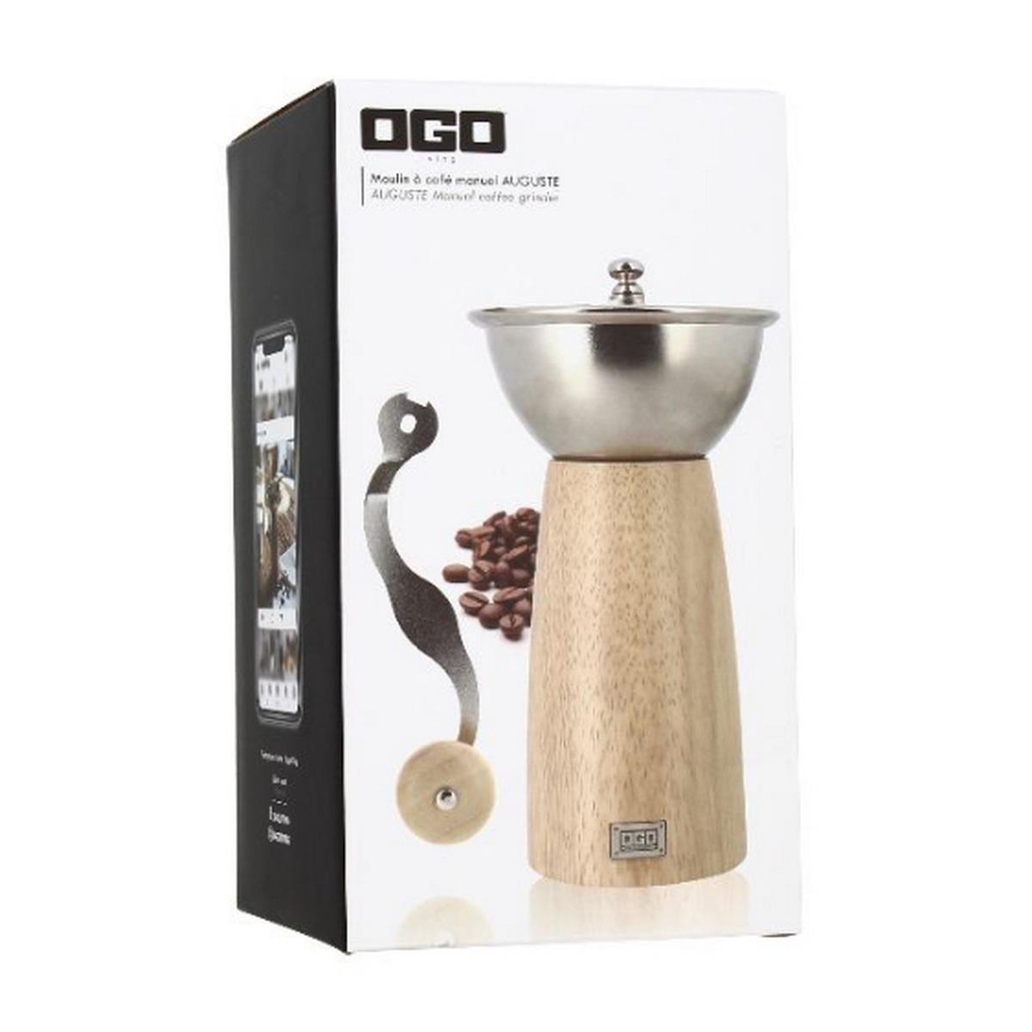 Voir la diapositive 4 : OGO LIVING Moulin à café 12cm noir - 7911151