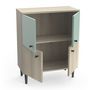 Voir la diapositive 2 : Buffet 4 portes style industriel L60cm SMART
