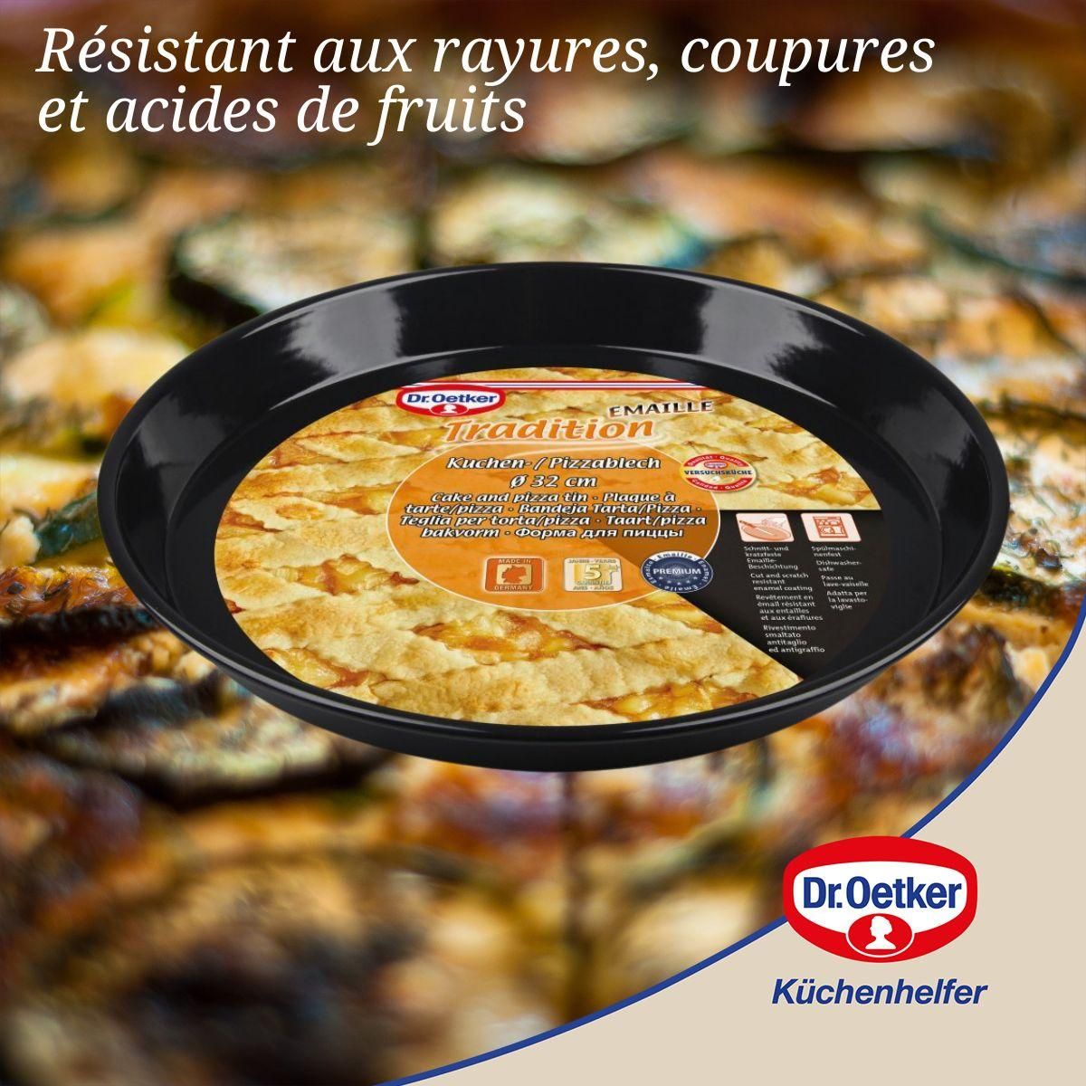 DR.OETKER Plat à four pour tartes et pizzas 32 cm Dr.Oetker Tradition