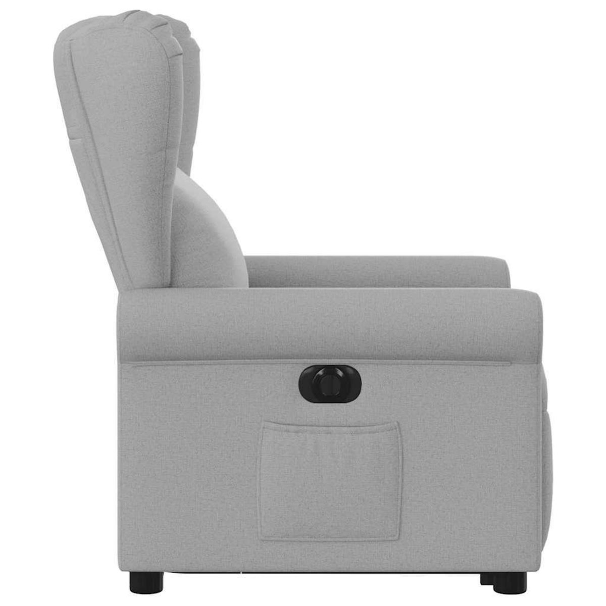 VIDAXL Fauteuil inclinable electrique gris nuage tissu