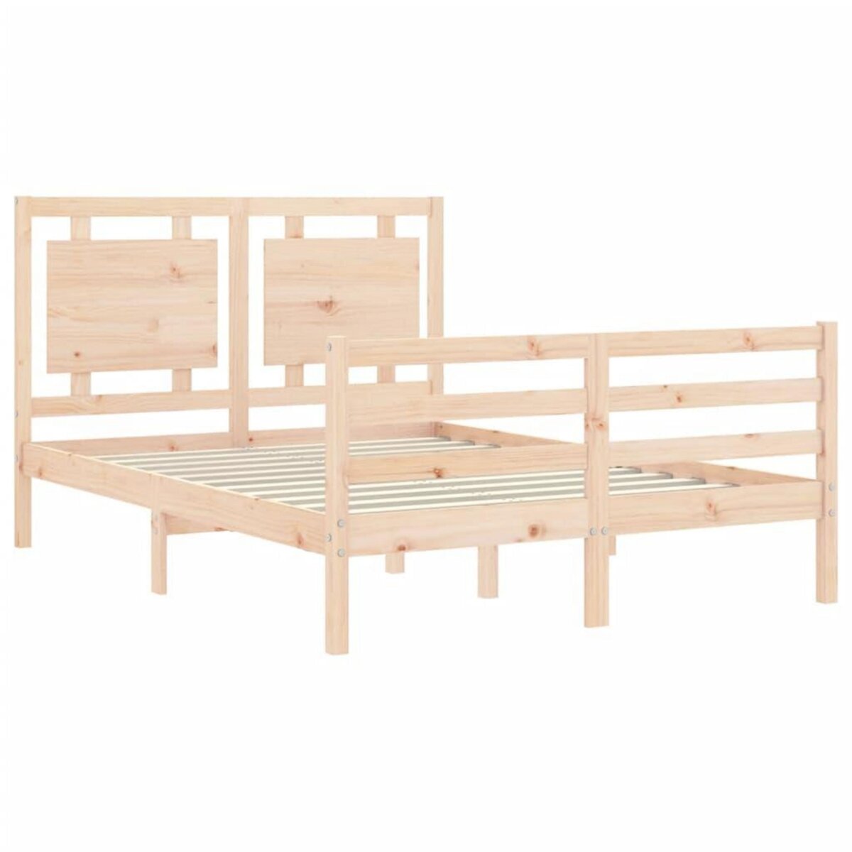 VIDAXL Cadre de lit sans matelas bois massif