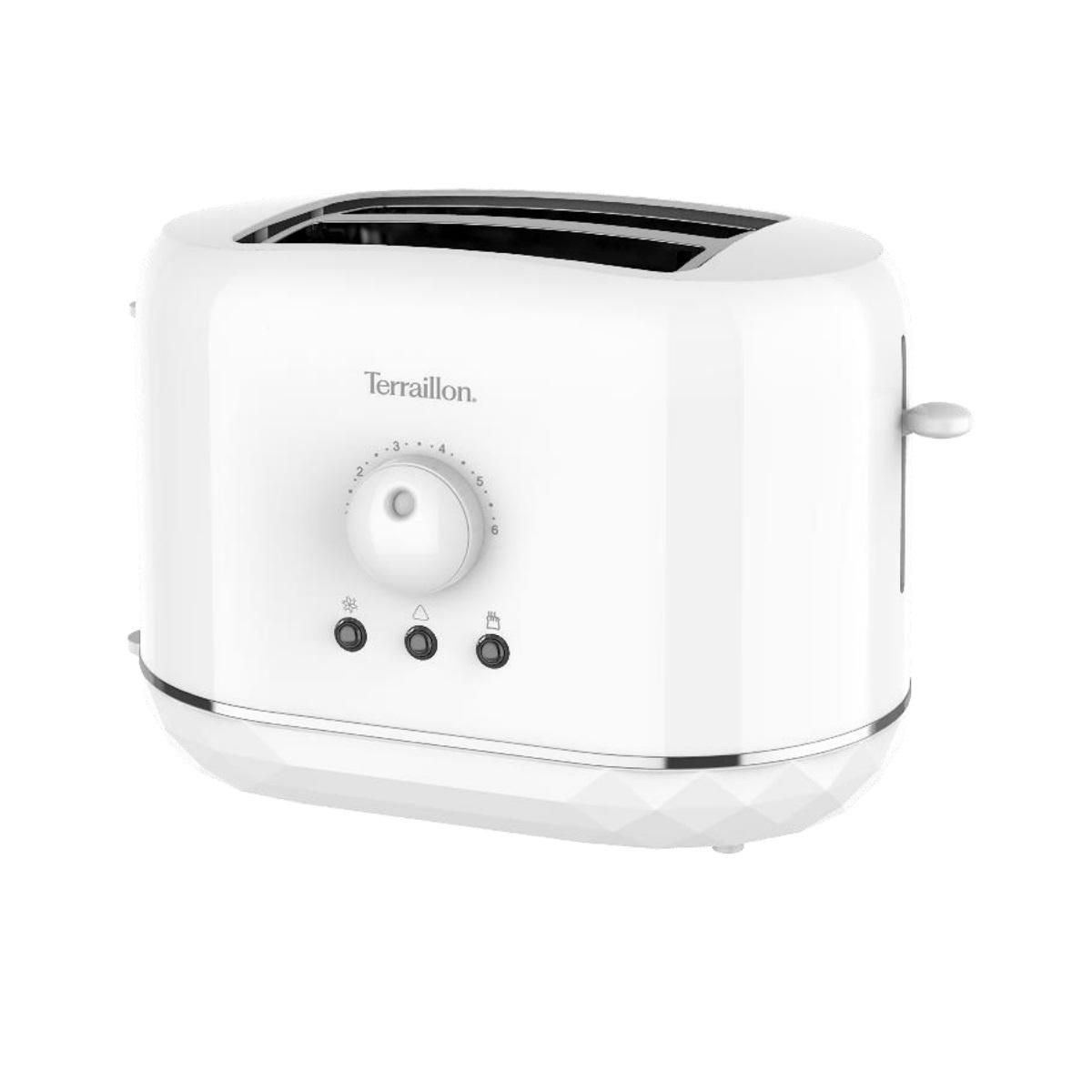 Terraillon Grille-pain 2 fentes 870w blanc - 15352