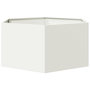 Voir la diapositive 4 : VIDAXL Jardiniere blanc hexagone 104x90x45 cm acier