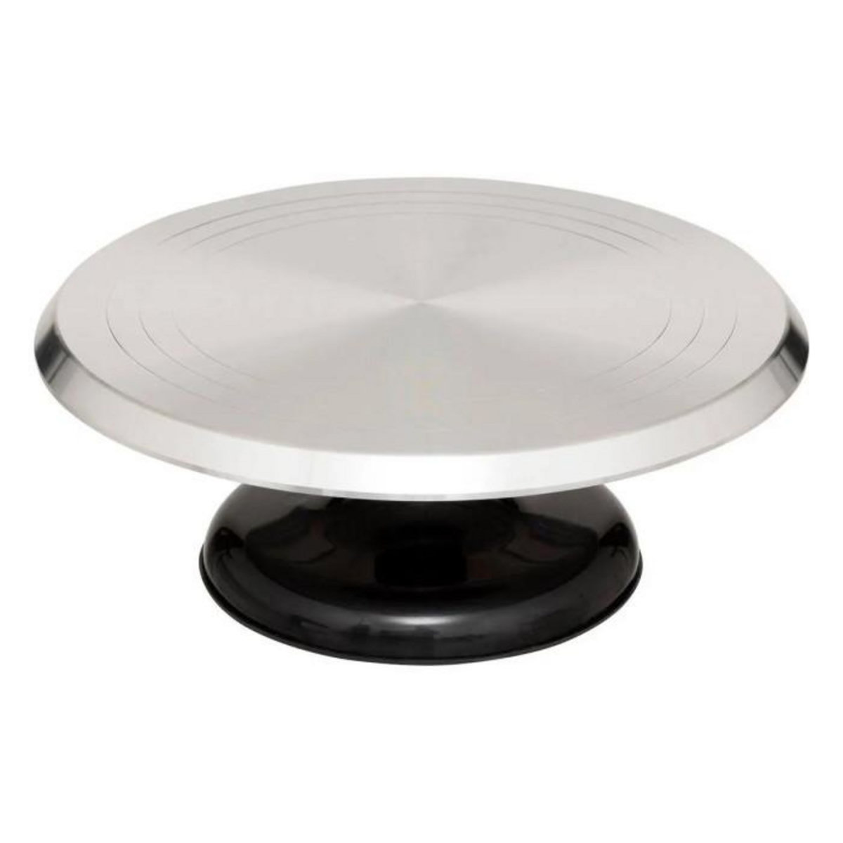 FIVE Plateau Tournant Pour Gâteau  Rebord  31cm Argent