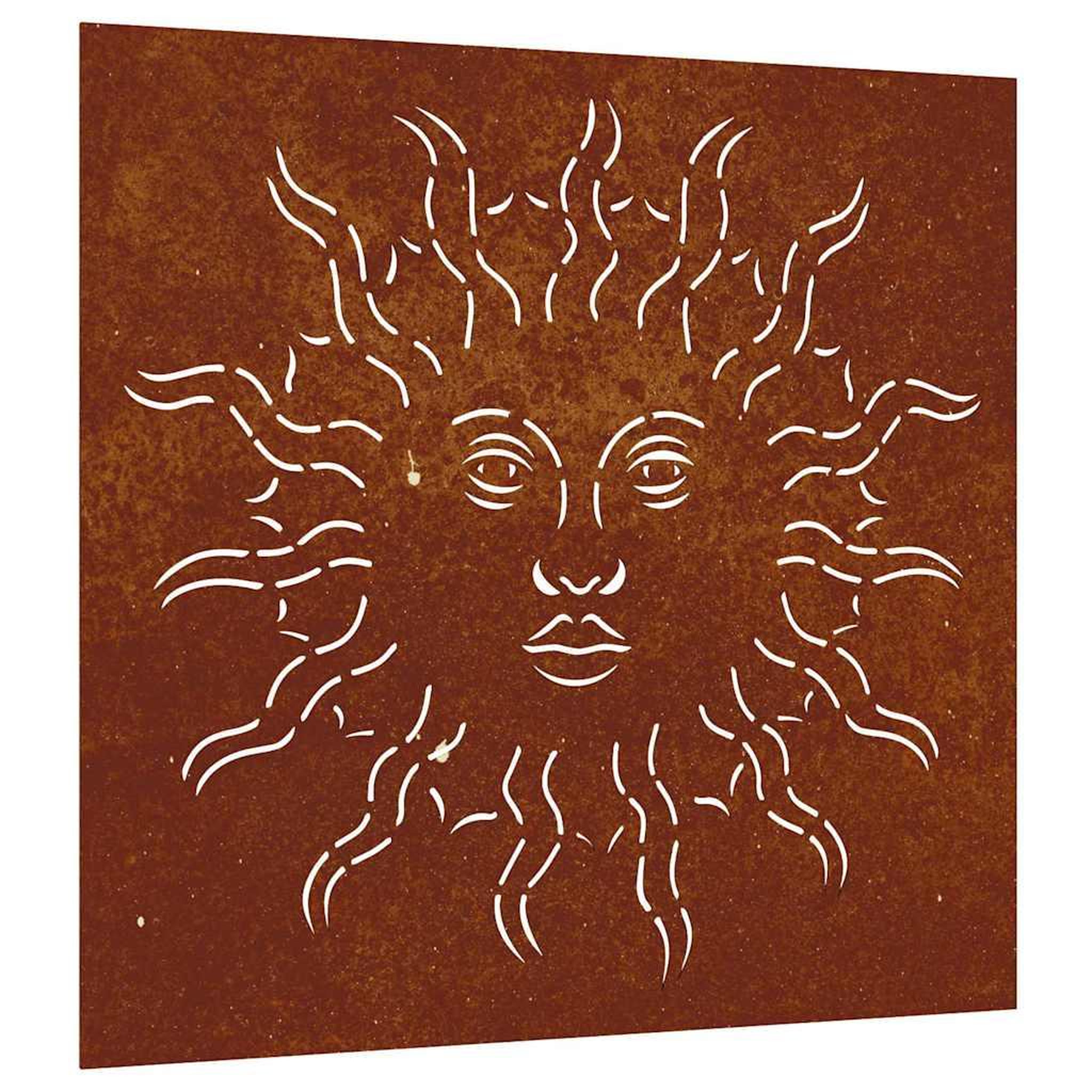 VIDAXL Decoration murale jardin 55x55 cm acier corten design du soleil