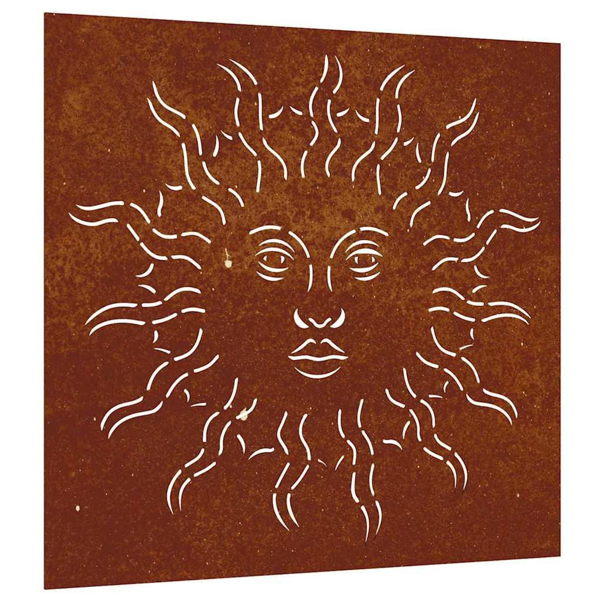 VIDAXL Decoration murale jardin 55x55 cm acier corten design du soleil