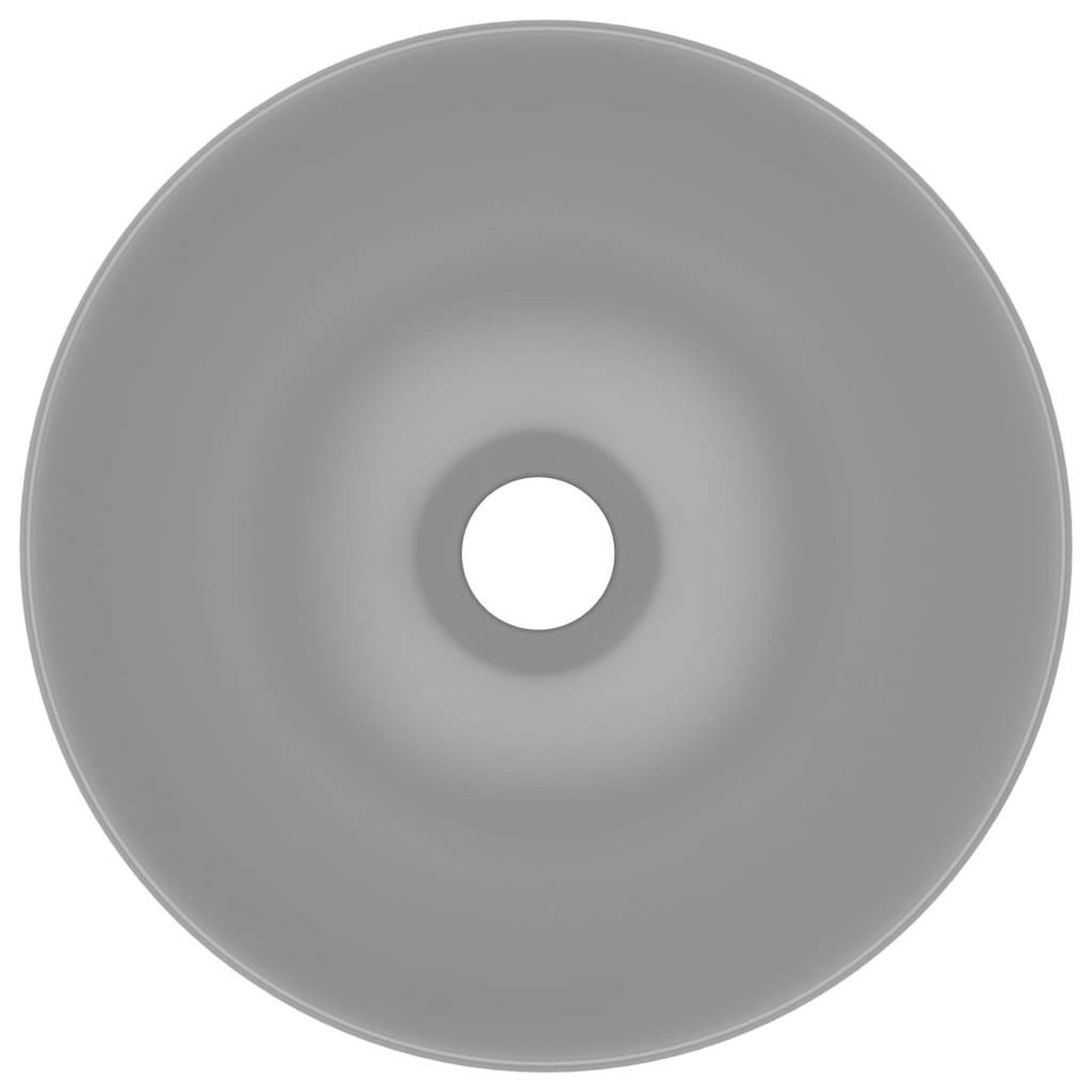 Voir la diapositive 4 : VIDAXL Lavabo de salle de bain Ceramique Gris clair Rond