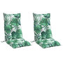 Voir la diapositive 3 : VIDAXL Coussins de chaise a dossier haut lot de 2 modele de feuille