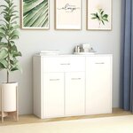 VIDAXL Buffet Blanc 88x30x70 cm Bois d'ingenierie