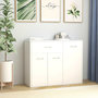 Voir la diapositive 1 : VIDAXL Buffet Blanc 88x30x70 cm Bois d'ingenierie