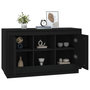 Voir la diapositive 4 : VIDAXL Buffet Noir 102x35x60 cm bois d'ingenierie